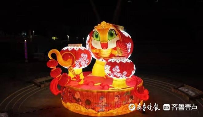 易倍体育网站：烟台2025年迎春灯饰1月20日晚试亮灯(图2)