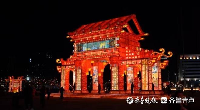 易倍体育网站：烟台2025年迎春灯饰1月20日晚试亮灯(图1)