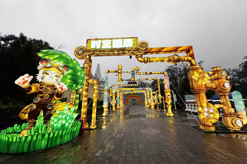 Emc易倍体育：石景山游乐园京彩彩灯游园会开幕(图2)